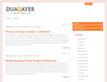 Tablet Screenshot of blog.duallayerit.com